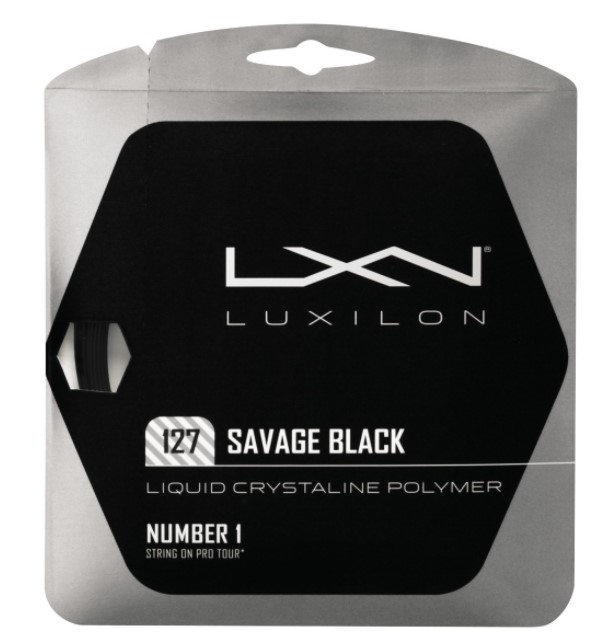 Corda Luxilon Savage Black 1.27/16 12.2m - Set Individual  - REAL ESPORTE