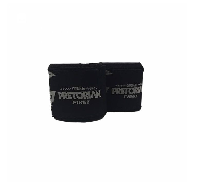 Kit Luva de Boxe/Muay Thai Pretorian First Preto + Bandagem + Protetor bucal  - REAL ESPORTE