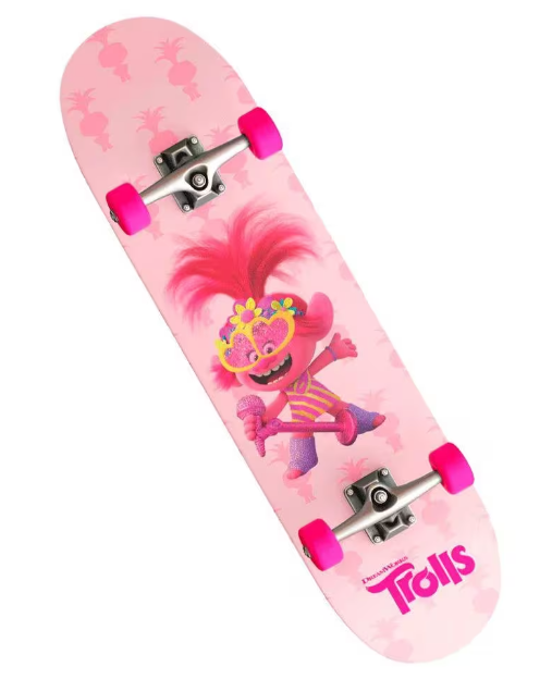 Skateboard Trolls Poppy - Pink  - REAL ESPORTE