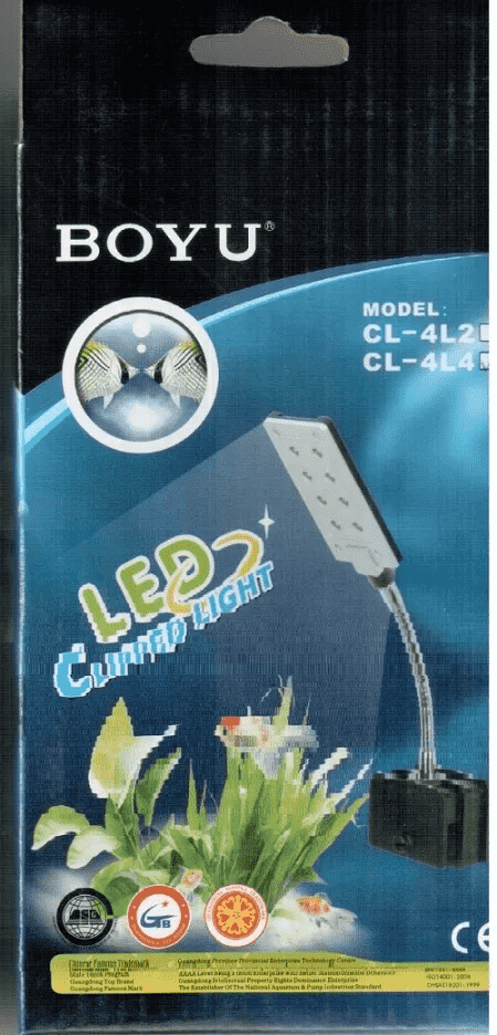 Luminária Led Boyu CL 4L4A 2w Branco e Azul Haste Flexível