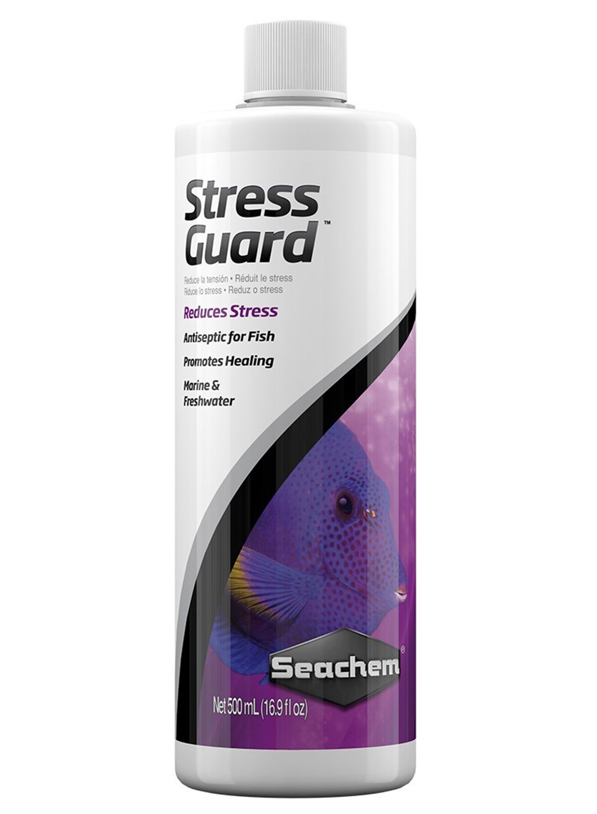 Seachem Stress Guard 500ml Reduz Estresse e Toxidade da Nh3