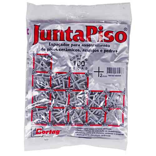 Kit 1000 Espaçador Junta De Piso 2,0mm Cortag 60500