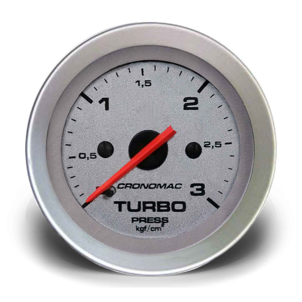 Manômetro Cronomac Pressão Turbo 3kg 52mm Racing