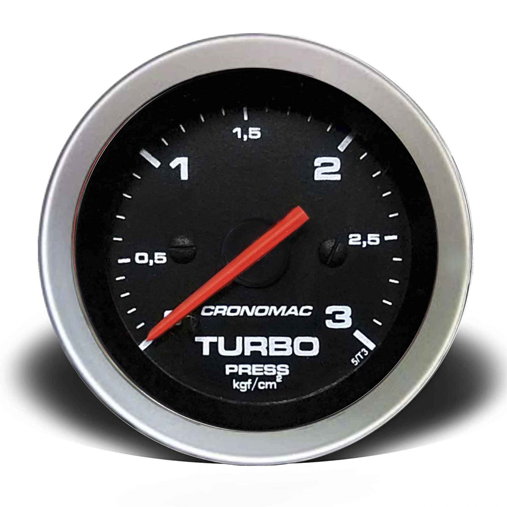 Manômetro Cronomac Pressão Turbo 3kg 52mm Sport