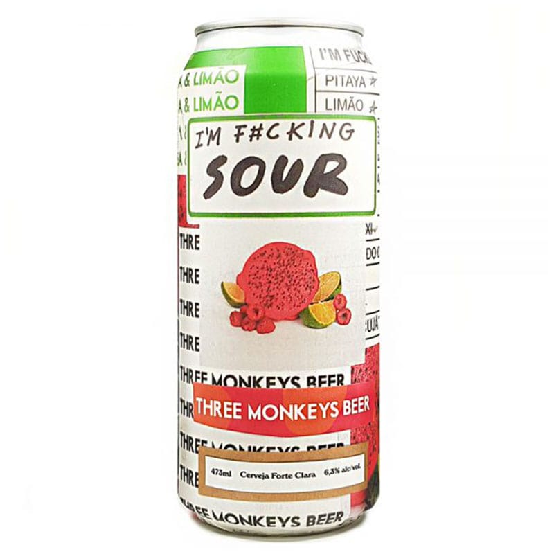 Cerveja Three Monkeys I?m Fucking Sour Lata 473 ml