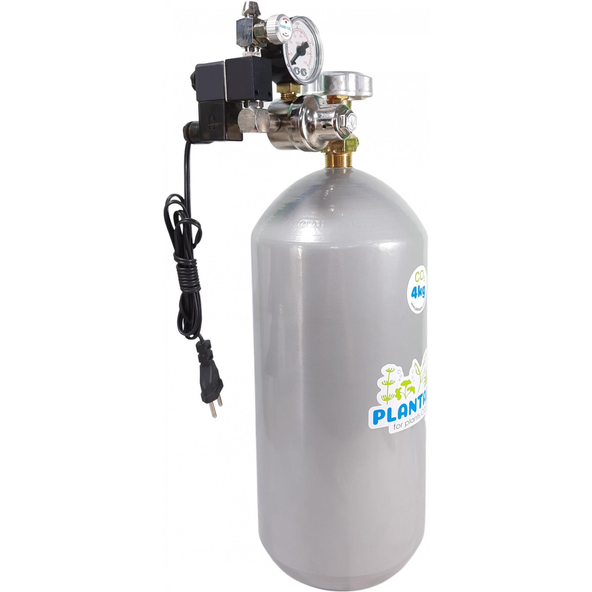 Kit CO2 c/ cilindro de aço 4kg e 1 saída p/ aquário
