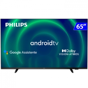 TV 65p Philips 4k Android TV Wifi Comando De Voz - 65pug7406/78