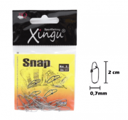 Kit 10 Snap Pesca Xingu N-3 Aço Inox Suporta Até 26kg