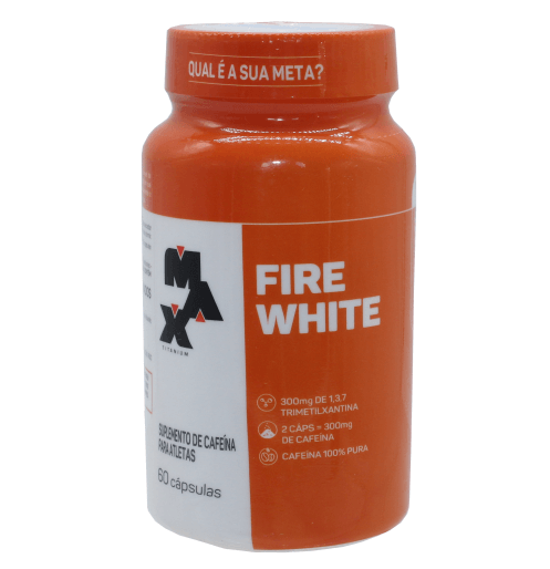 Fire White Termogenico Queima Calorias Max Titanium 60 Caps