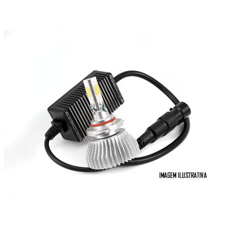 Kit Lâmpada Super LED 3D Headlight H11 6000K 3600LM Efeito Xenon