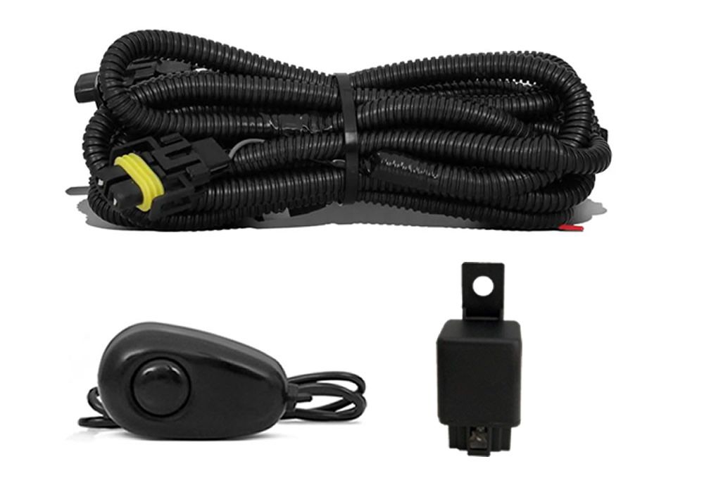 Kit Farol de Milha Neblina Jeep Renegade - Interruptor Alternativo + Kit Lâmpada Super LED Headlight H11 6000K 12V e 24V 32W 2200LM
