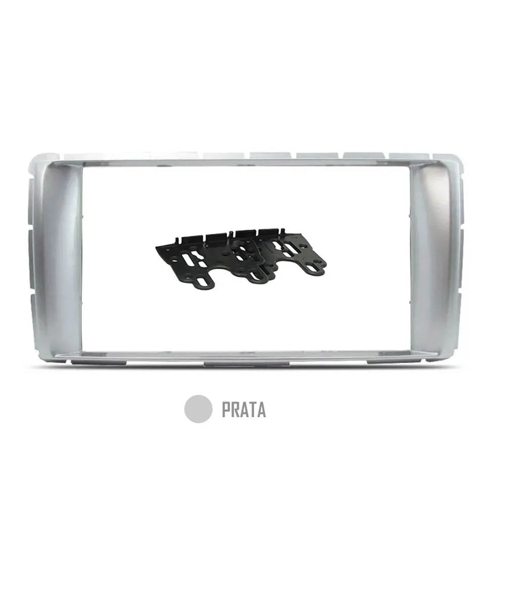 Multimídia Toyota Hilux SRV Cabine Dupla 2012 2013 2014 2015 Espelhamento Bluetooth USB SD Card + Moldura + Câmera Borboleta + Adaptador de Antena + Chicotes