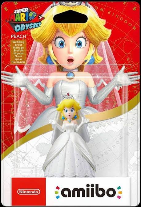 Amiibo Peach Wedding Style Ver. Super Mario Odyssey Oficial Licenciado
