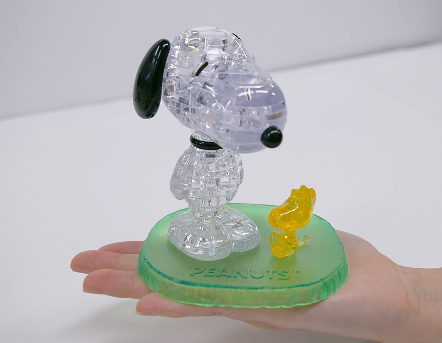 BePuzzled Original 3D Crystal Quebra Cabeça Snoopy & Woodstock Oficial Licenciado