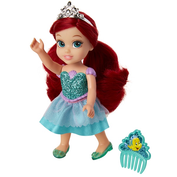 Boneca Disney Princess Ariel Petite c/ Pente 15 cm Oficial Licenciado