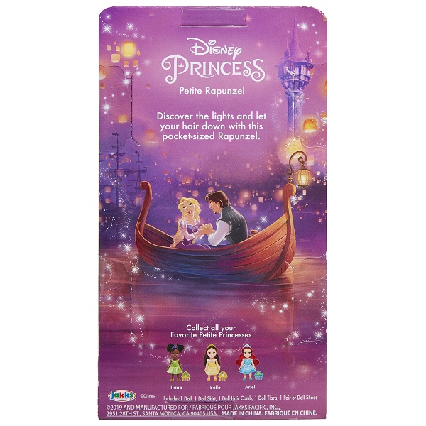 Boneca Disney Princess Rapunzel Petite c/ Pente 15 cm Oficial Licenciado