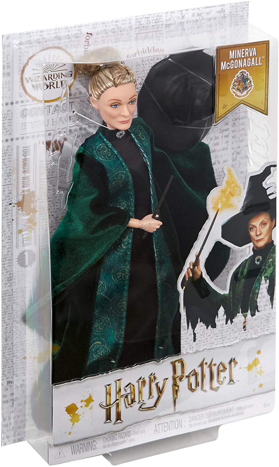 Boneco Minerva Mcgonagall Articulado Mattel 25cm Oficial Licenciado