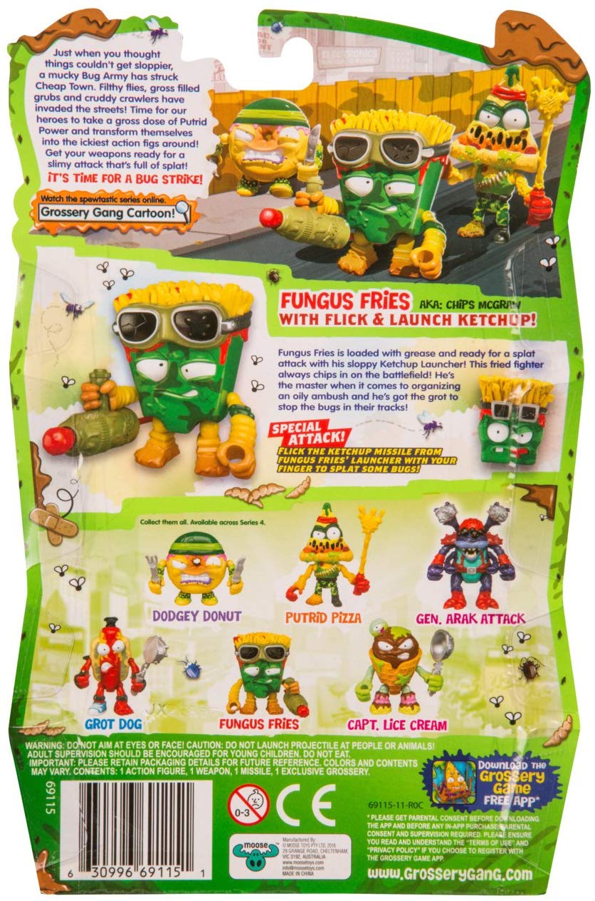 Grossery Gang The S4 Bug Strike Action Figures Fungus Fries