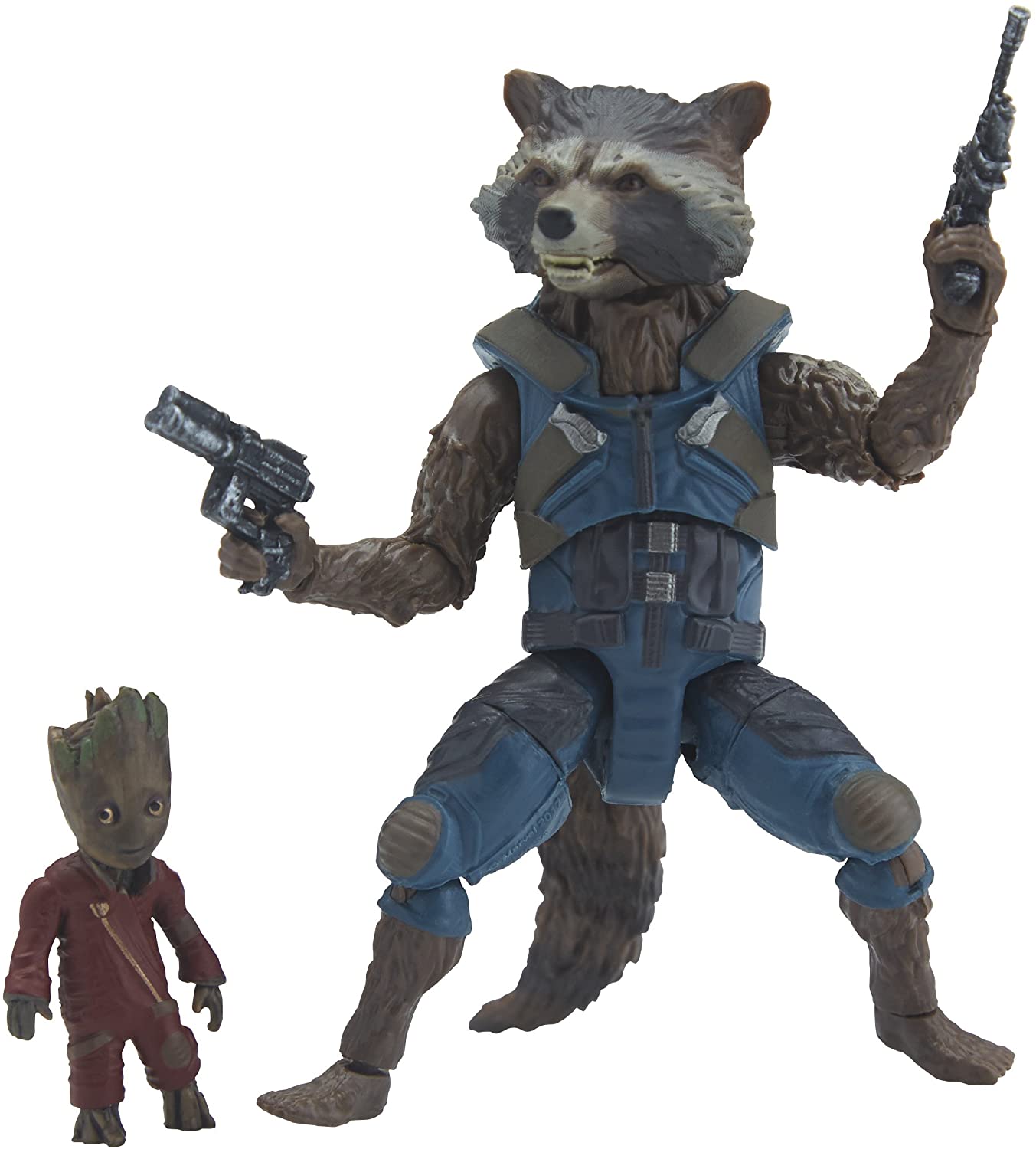 Marvel Legends Guardians of the Galaxy Rocket Raccoon and Baby Groot Oficial Licenciado