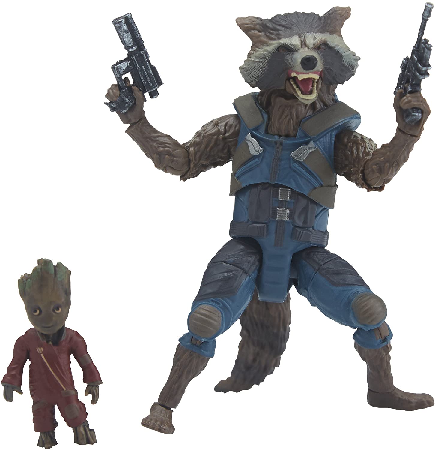 Marvel Legends Guardians of the Galaxy Rocket Raccoon and Baby Groot Oficial Licenciado