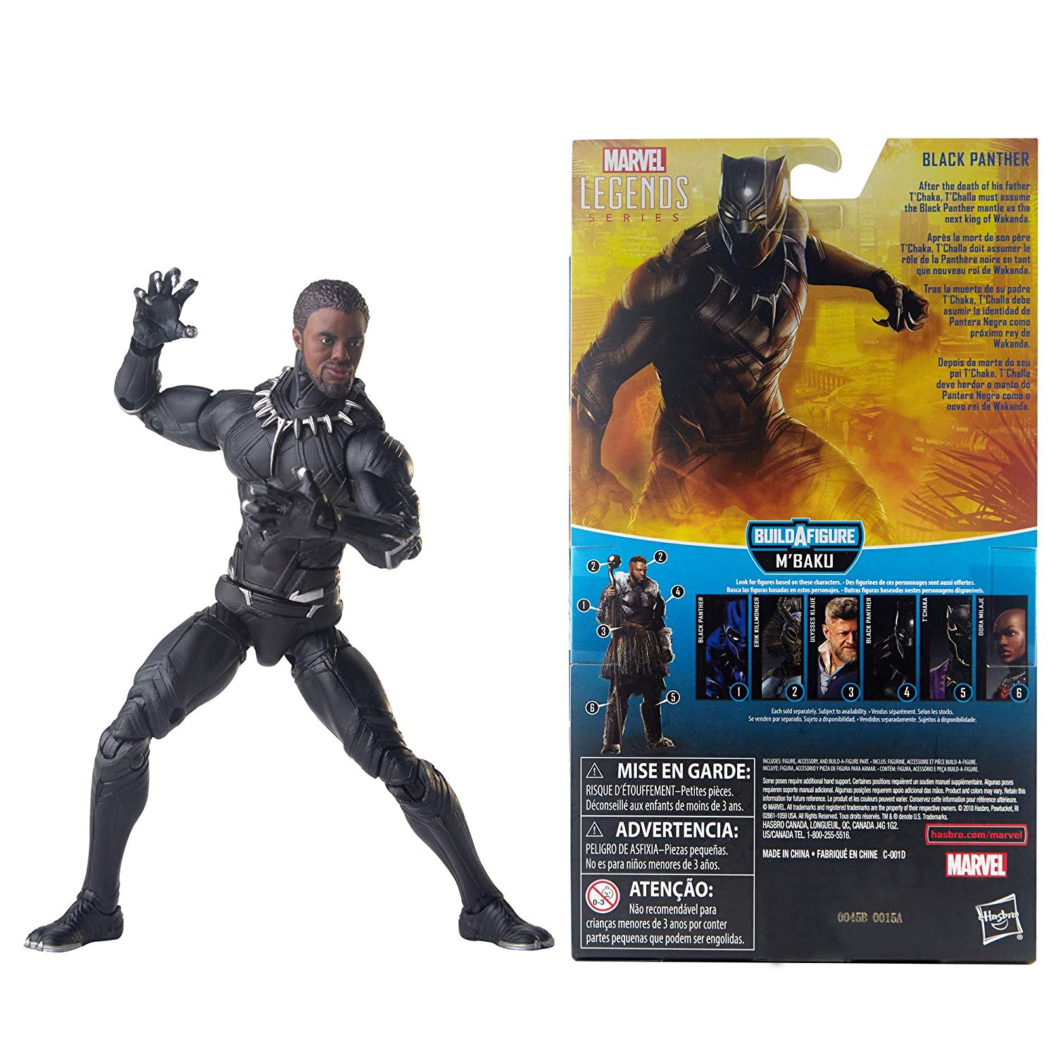 Marvel Legends Series Black Panther - Pantera Negra Oficial Licenciado
