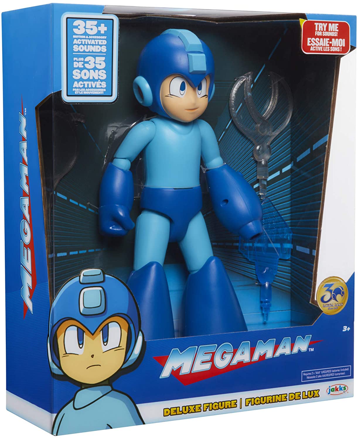 Megaman Deluxe Figura e Acessórios com luz e Sons