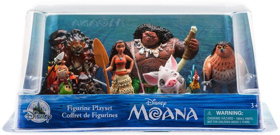 Moana Figure Play Set c/  6 Peças Original Disney Store