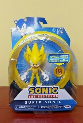 Sonic The Hedgehog Super Sonic C/ Super Ring Acessório Dobrável Oficial Licenciado