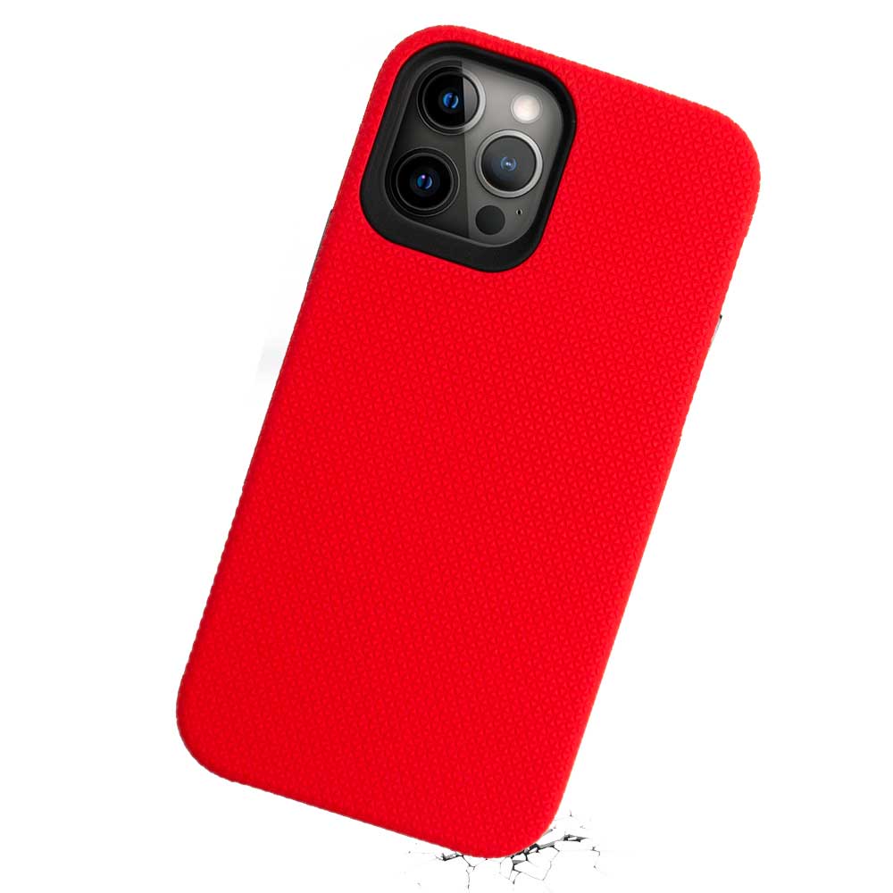 Double Case para iPhone 12 Pro Max Vermelha - Capa Antichoque Dupla