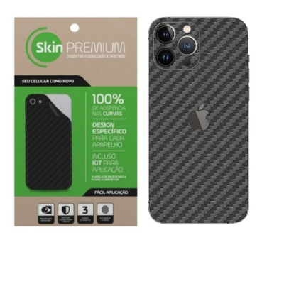 Skin Premium Fibra Carbono Para iPhone 13 Pro Max