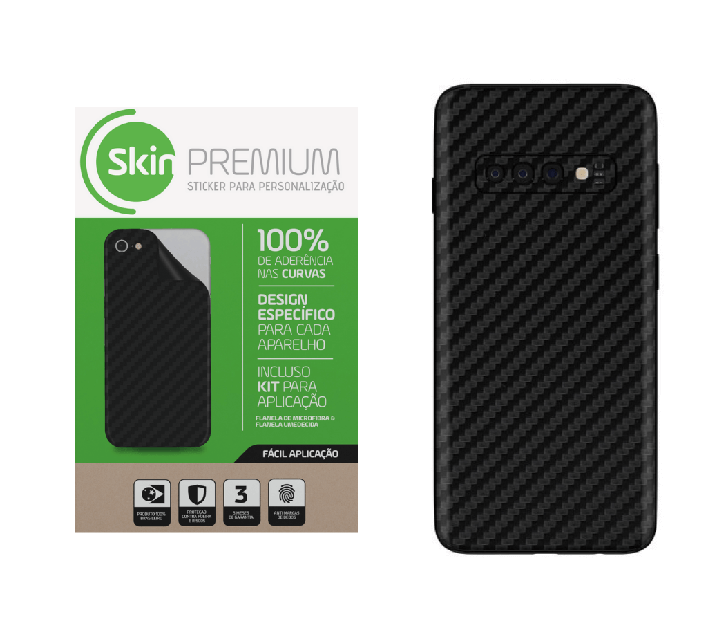 Skin Premium - Fibra Carbono Samsung Galaxy S10 Plus