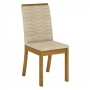 Conjunto com 6 Cadeiras Isa para Sala de Jantar Henn - Nature/Linho