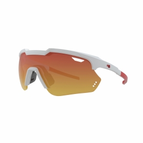 Óculos De Sol Shield Compact 2.0 HB Pearled White Red Chrome
