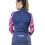 Blusa Para Ciclismo Feminina Elite Marinho Estampada - Foto 1