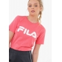 Camiseta Casual Feminina Basic Letter Fila Rosa - Foto 0