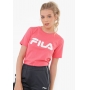 Camiseta Casual Feminina Basic Letter Fila Rosa - Foto 3