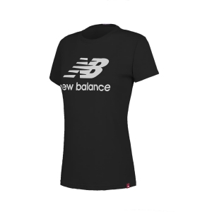 Camiseta Essentials Stacked Logo Tee Feminina New Balance - Foto 0
