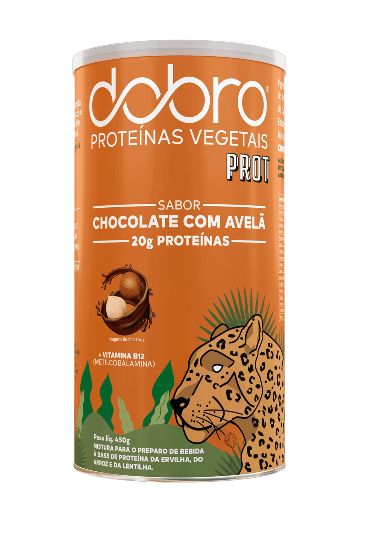 Proteína Sabor Chocolate com Avela 450g Dobro - Foto 0