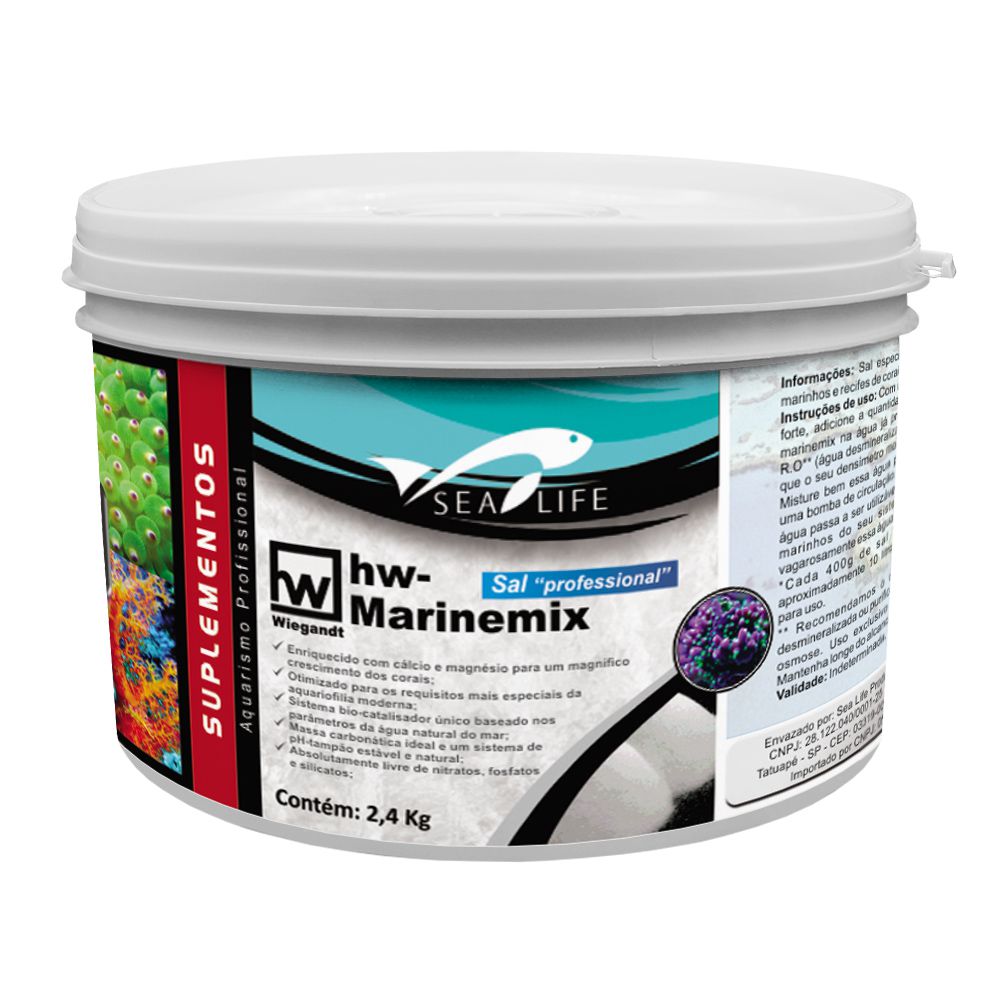 Sal HW Marinemix Professional 2,4 Kg (Balde) - Sea Life