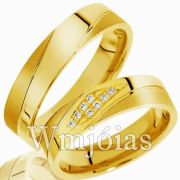 Aliança de ouro para casamento WM2998
