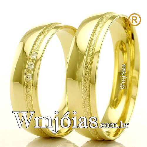 Aliancas em ouro para casamento. WM2291