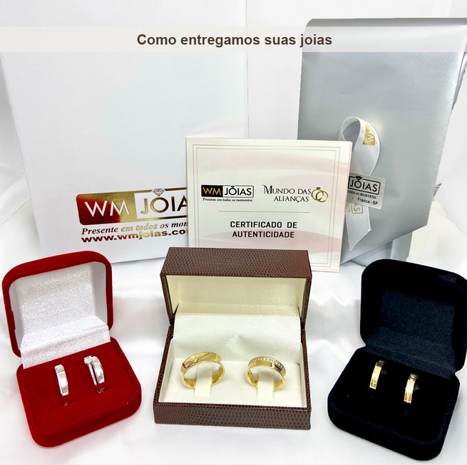 Alianças Evangélicas  para casamento ouro amarelo 18k  Peso 11 gramas  Largura 6mm- WM10088