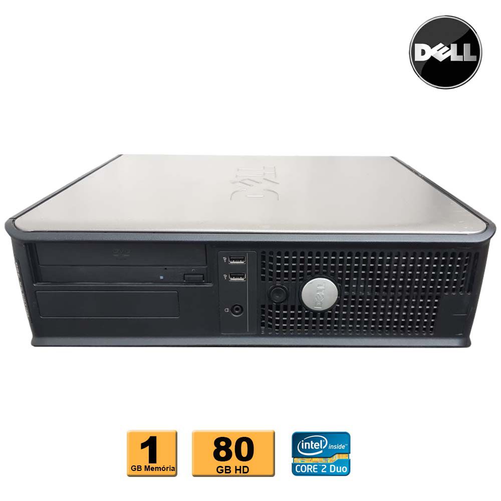 Cpu Dell Optiplex 320 / 330 / 360 / 745/ 755 / 760 Intel Core 2 Duo 1.6Ghz 1Gb Ddr2 Hd 80Gb Dvd