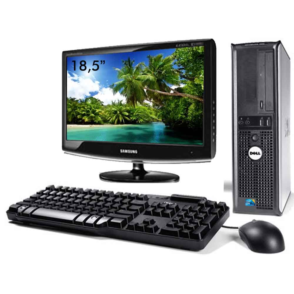 Cpu Dell Optiplex 380 Core 2 Duo E8400 3.0ghz 8gb Ddr3 Hd 80gb Dvd Wifi +  Monitor 18,5