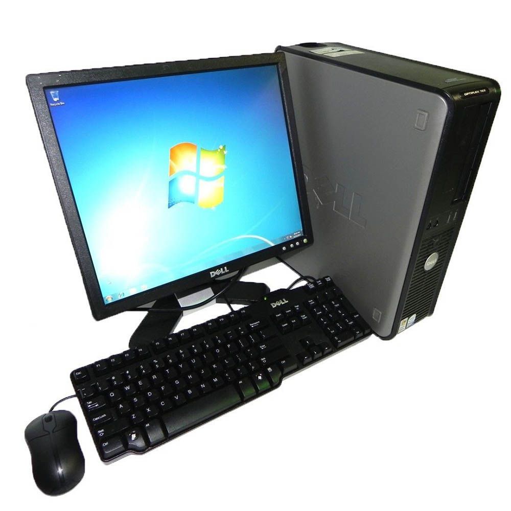 Computador CPU Dell Optiplex Core 2 Duo 8Gb DDR2 Hd 160Gb Wifi + Monitor 17