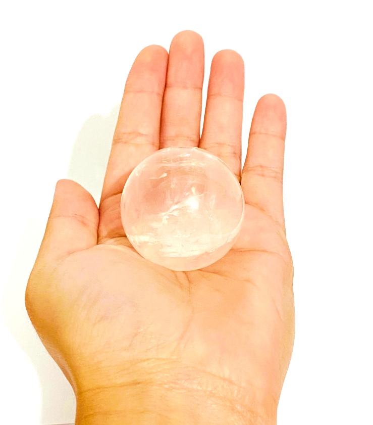 Esfera de Quartzo Rosa - Polido - 4 cm