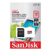 Cartão de Memória Sandisk 16Gb Ultra sdsquns-016g-gn3ma