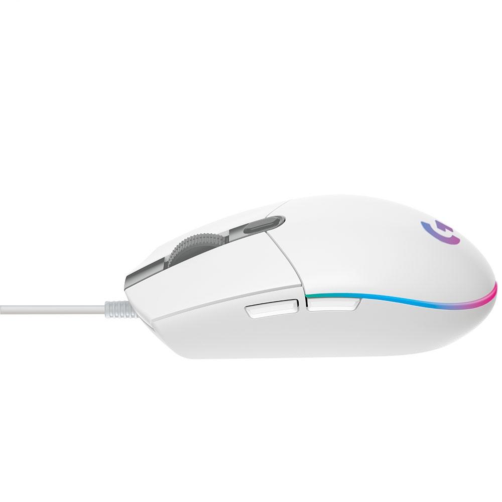 Mouse Logitech G203 Lightsync RGB Branco