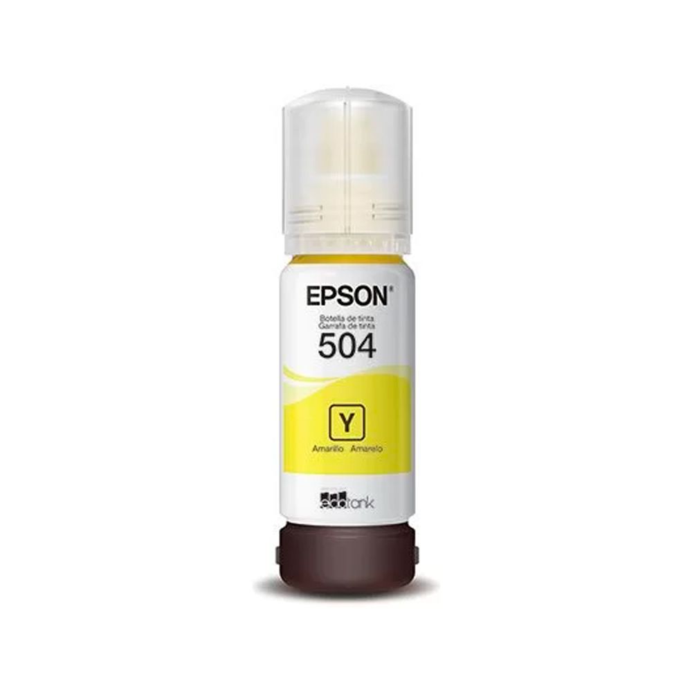 Refil de Tinta Epson 504 T504420-AL Amarelo 70ml