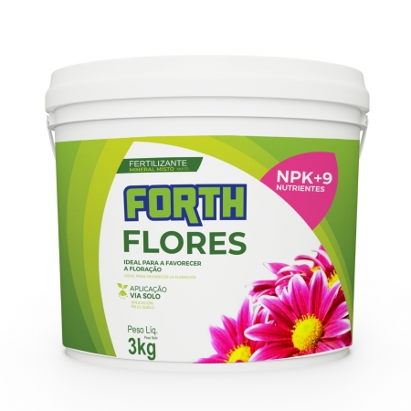 Adubo Fertilizante Forth Flores 3Kg Jardineira Completo